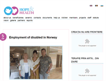 Tablet Screenshot of hopeandhealth.md
